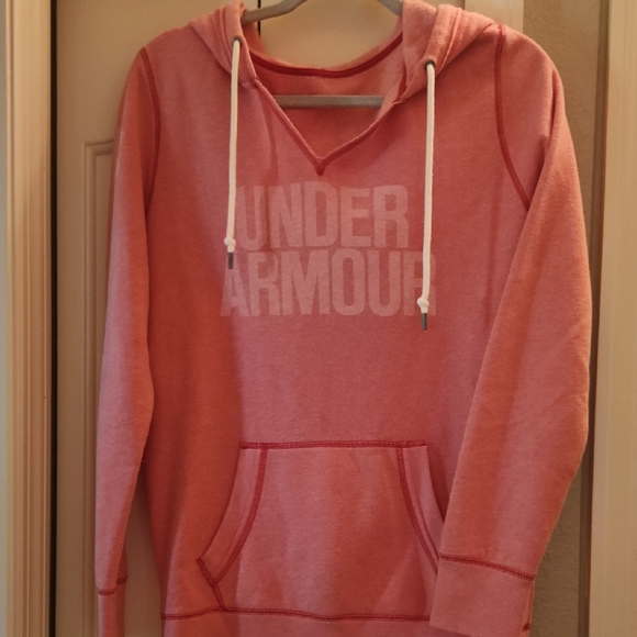Under Armour Women's Coral V-Neck Sweater Ptp 20" Length 26.5" - Picture 1 of 1